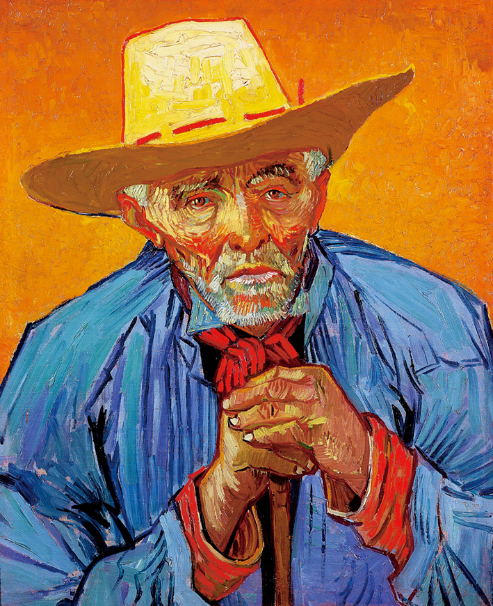  文森特·威廉·梵高  Vincent Willen Van Gogh —— 老农人埃斯卡里耶肖像 (2)